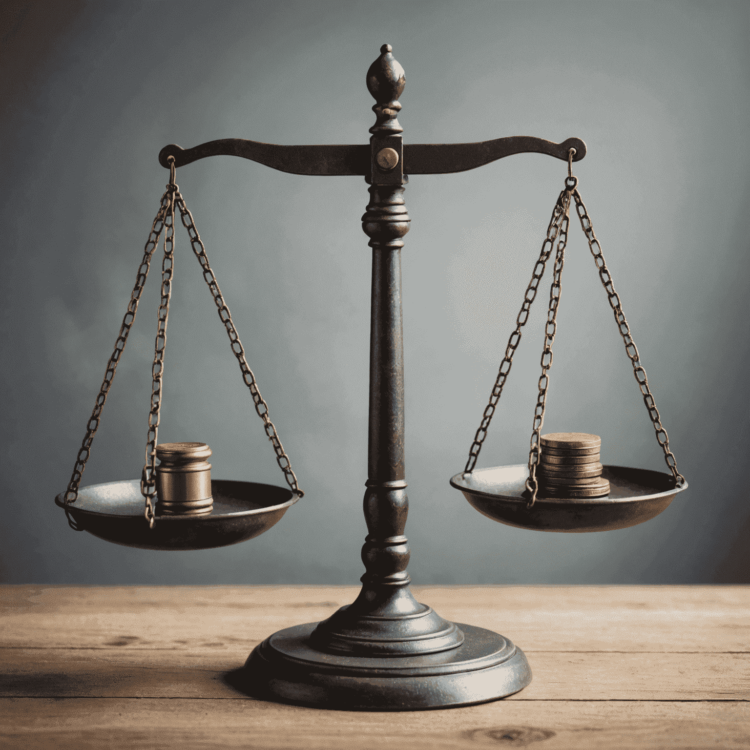 A balanced scale symbolizing justice and mediation, with misconceptions on one side and truths on the other